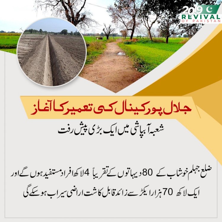 Jalalpur Irrigation Project: A Step Foward to Better Pakistan.