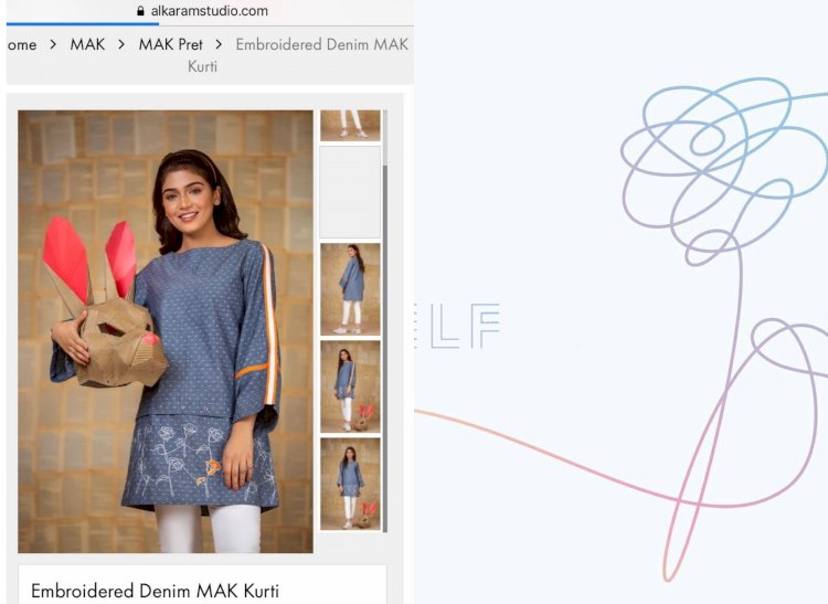 BTS Fans Accuses Pakistani Brand Alkaram Of Plagiarism