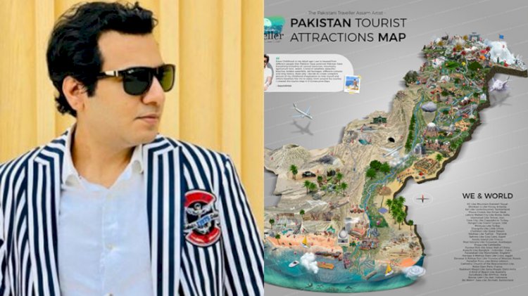 Pakistanâ€™s First Ever Tourist Attraction Map Created By Assam Awan.