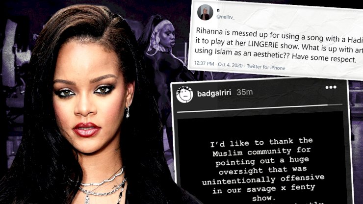 Rihanna Apologises For Using Hadith In Lingerie Fashion Show