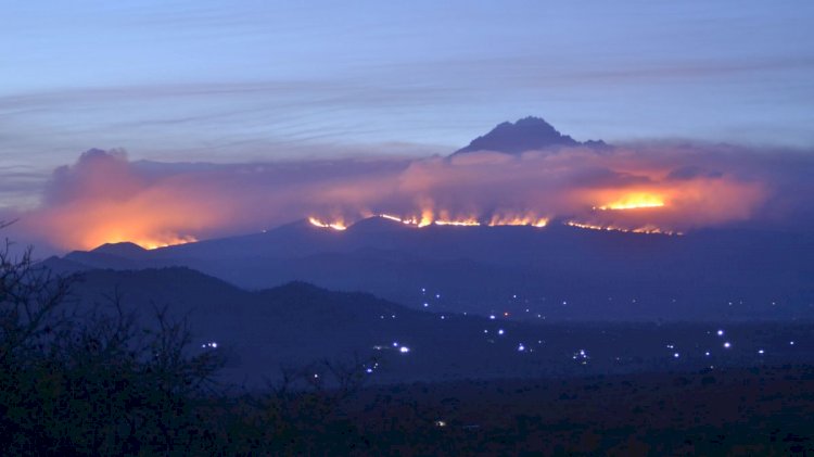 Africas Tallest Mountain, Kilimanjaro Is On Fire